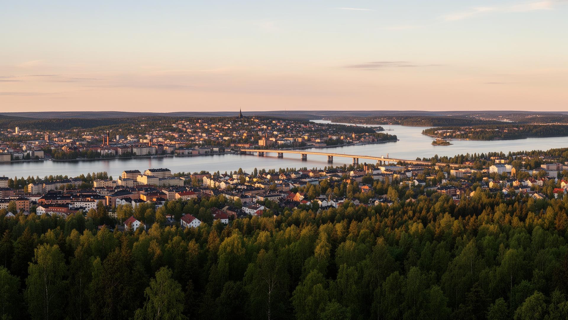Utsikt från Norra berget över Sundsvall